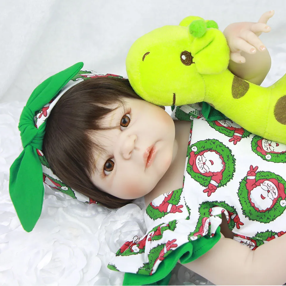 Npkdoll Reborn Baby 23 дюймов 57 см Новорожденный ребенок кукла Boneca де силиконовые реборн
