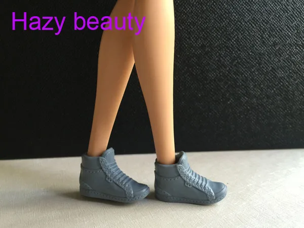 Обувь для кукол обувь на плоской подошве серая Барби BBI367|doll shoes|shoes for dollsflat doll shoes |