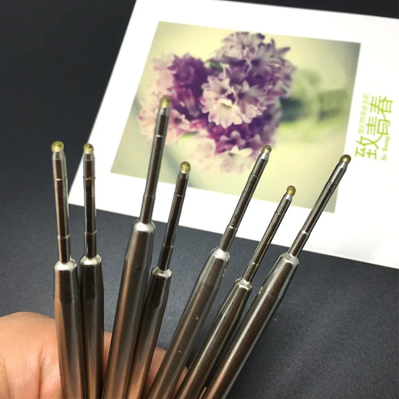 Новинка, металлическая шариковая ручка, заправка, канцелярские принадлежности для офиса, школы, подарки, ручка, сделай сам, выберите, синяя, черная, заправка, ручка, распродажа