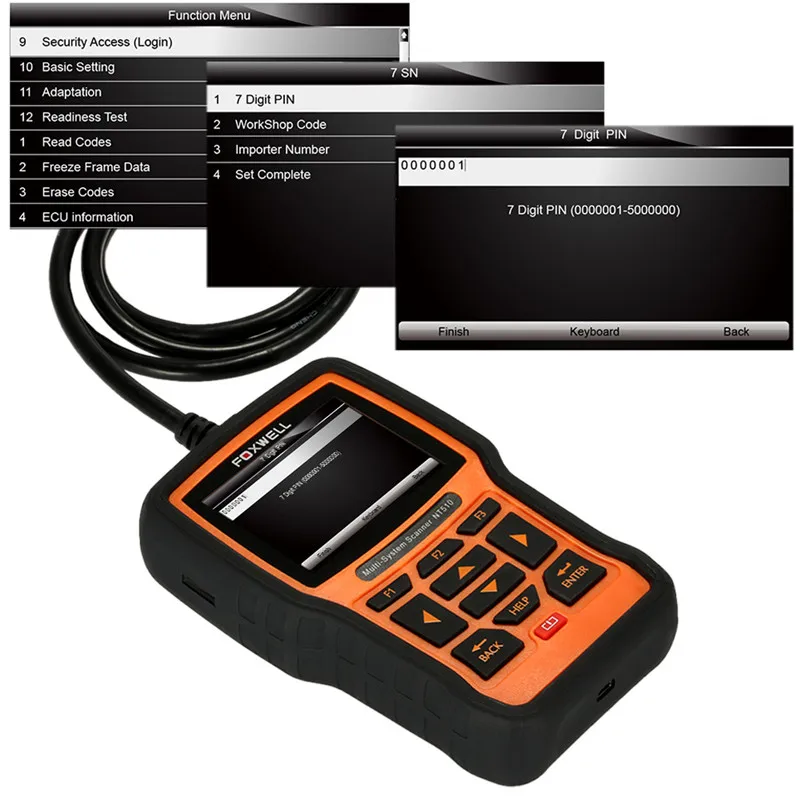 Foxwell NT510 Пригодный Для Jaguar/LandRover Полные Системы ABS SRS EPB Службы Масла Полный