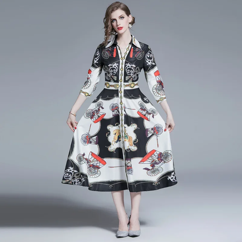 Tang/Новое поступление Платья с цветочным принтом для подиума элегантное платье