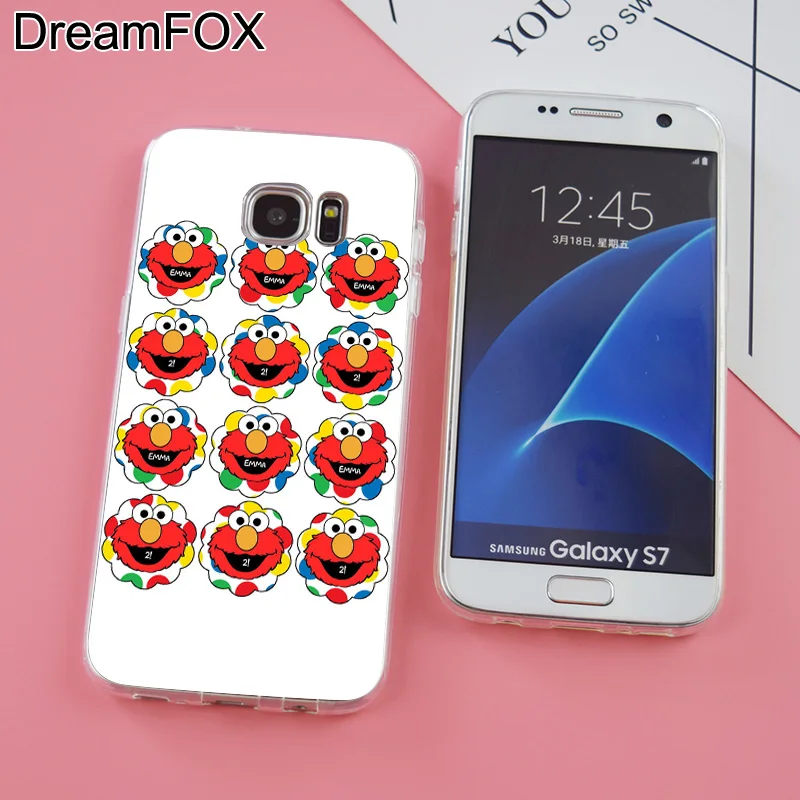 DREAMFOX K078 Elmo Стильный Мягкий ТПУ силиконовый чехол для samsung Galaxy Note S 6 7 8 9 Edge Plus Grand Prime