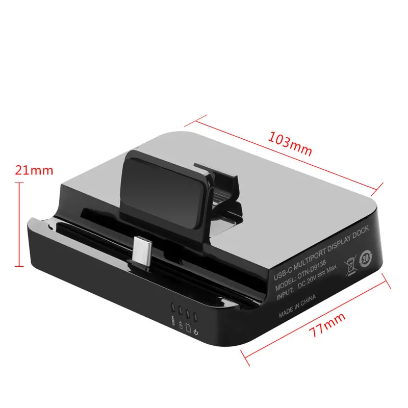 Black Концентратор USB Type C док-станция для samsung S10 S9 Dex Pad станция USB-C к HDMI док-станция адаптер питания для телефона huawei P30 P20 Pro - Цвет: Black