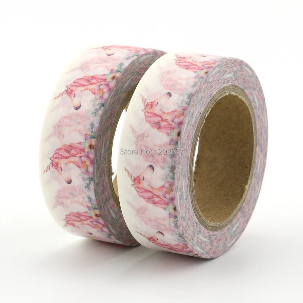 2018 Единорог лента Washi 10 м качество канцелярские товары Сделай Сам Скрапбукинг