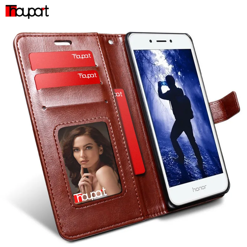 Чехол для Huawei Honor 6A кожаный чехол телефона фоторамка флип кошелек чехлы Pro DLI TL20