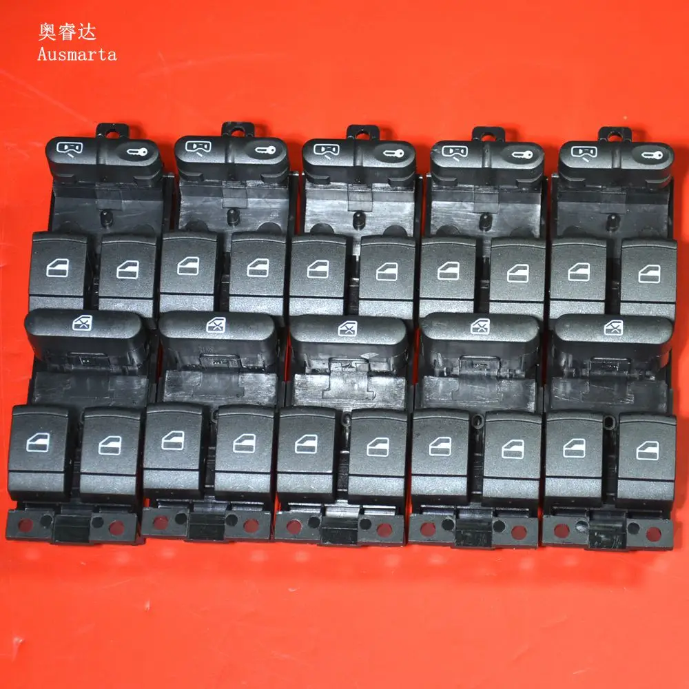 5 шт. кнопки управления для Golf Jetta Bora Passat B5 Seat Leon Toledo 1999 2006 1J4 959 857 D 1J4959857D|master switch|1j4