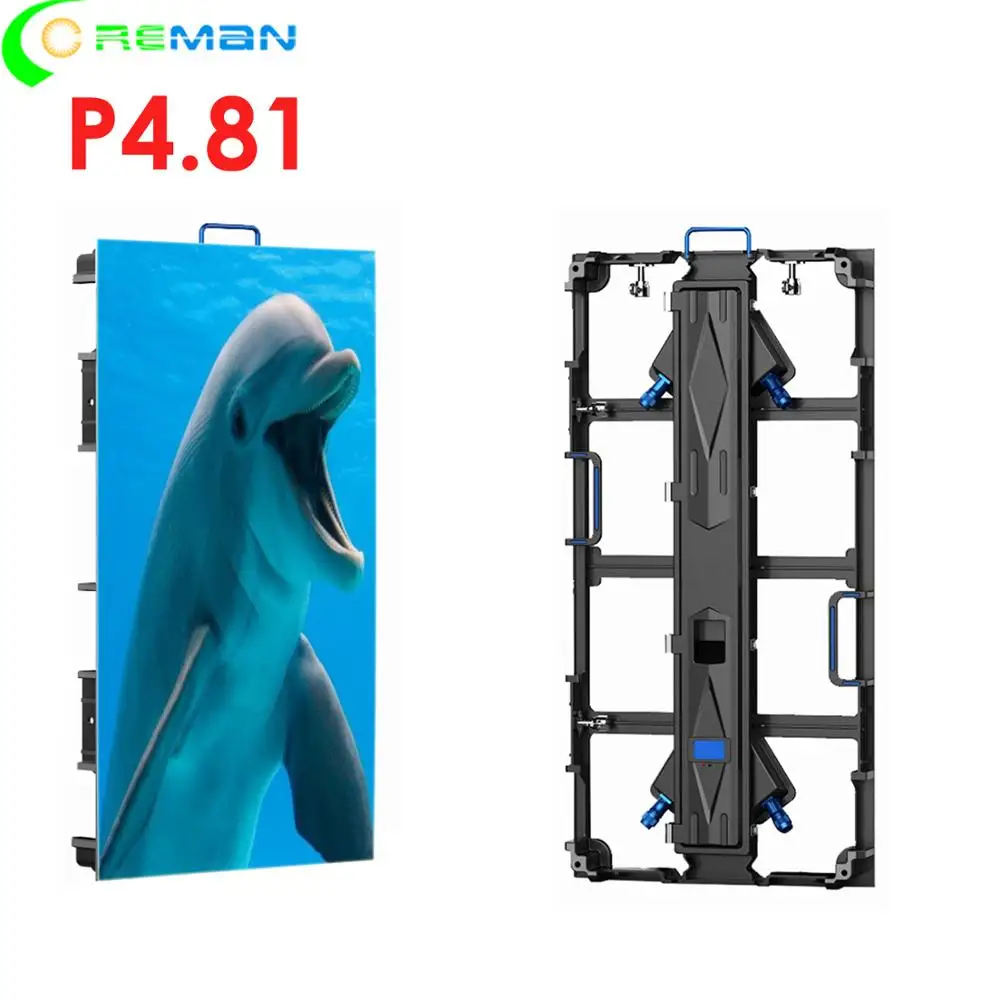 AliExpress Открытый Светодиодный модуль экрана дисплея p4.8 p4.81 rgb светодиодный модуль 25 см x 25 см 52x52 точек для арендного шкафа