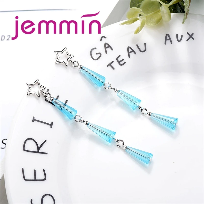 Женские серьги-подвески из серебра 925 пробы 1 пара | Серьги-подвески