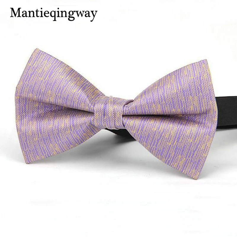 Mantieqingway для мужчин полиэстер галстук бабочка Галстуки Для Свадьба Жених