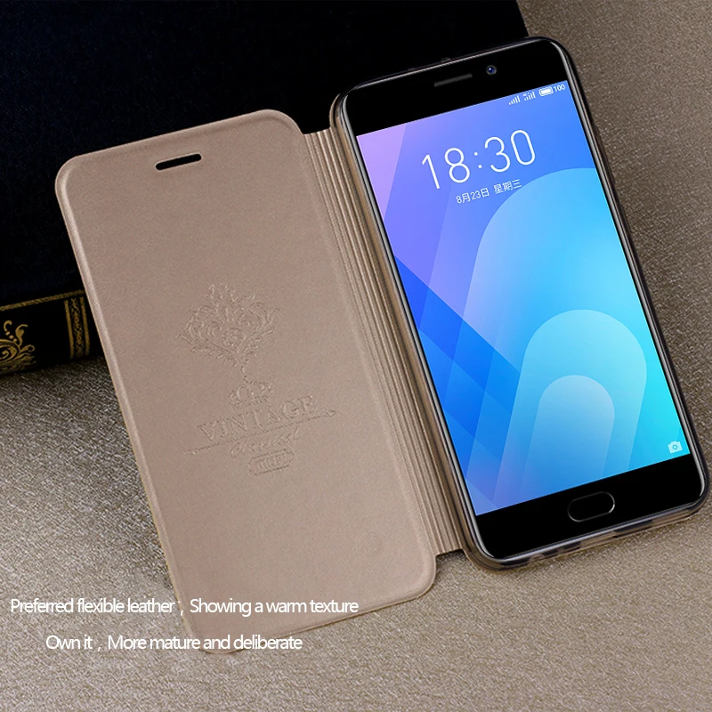 Mofi для meizu M6 note 5 дюймов высококачественный чехол Флип кожаный 6 meilan в виде книжки