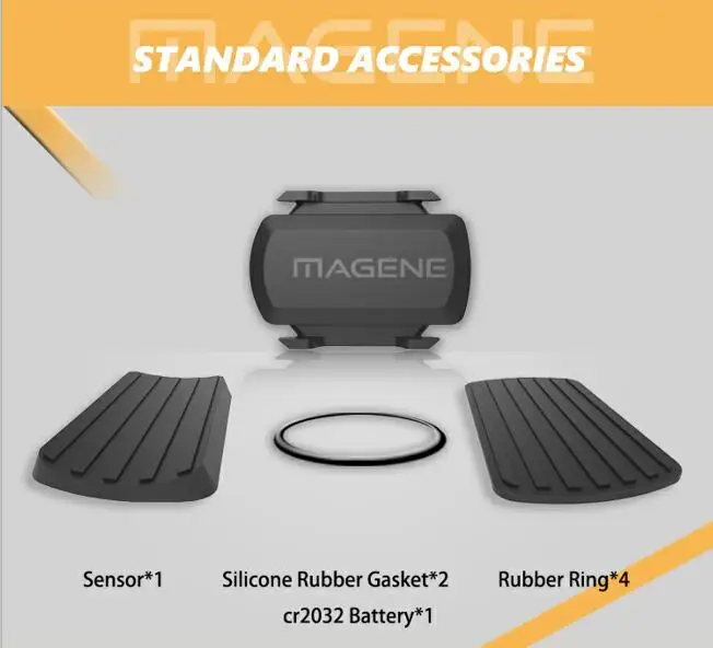 MAGENE gemini 210 датчик скорости cadence ant+ Bluetooth для Strava garmin bryton, велосипедный компьютер, измеритель мощности
