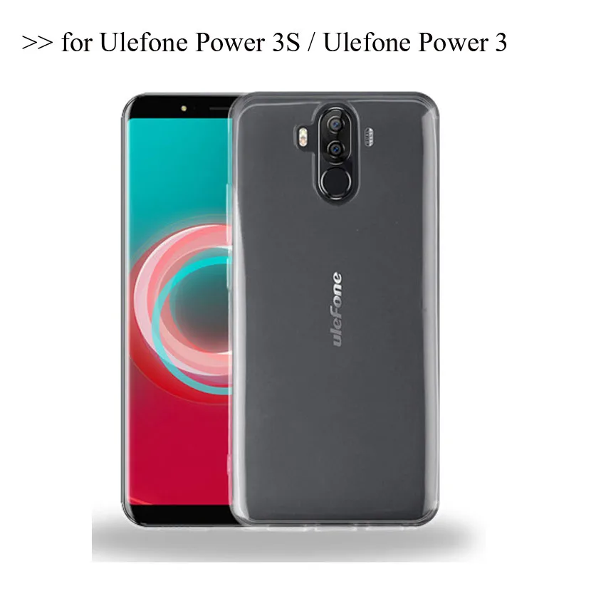 Для Ulefone power 3 силиконовый чехол 6 0 &quotУльтратонкий Мягкий ТПУ прозрачный для