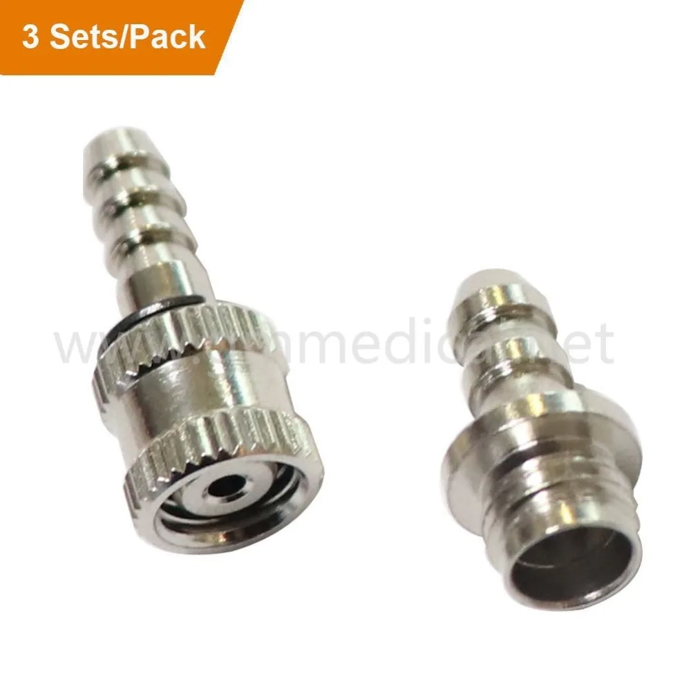 Бесплатная доставка женский и мужской винтовой коннектор металлический соединитель манжета NIBP Φ 3.| |