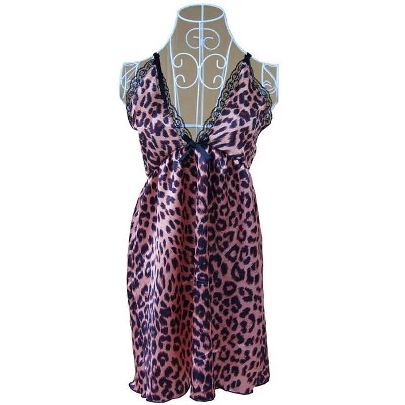 Лидер продаж летняя женская пижама с треугольным вырезом и леопардовым принтом