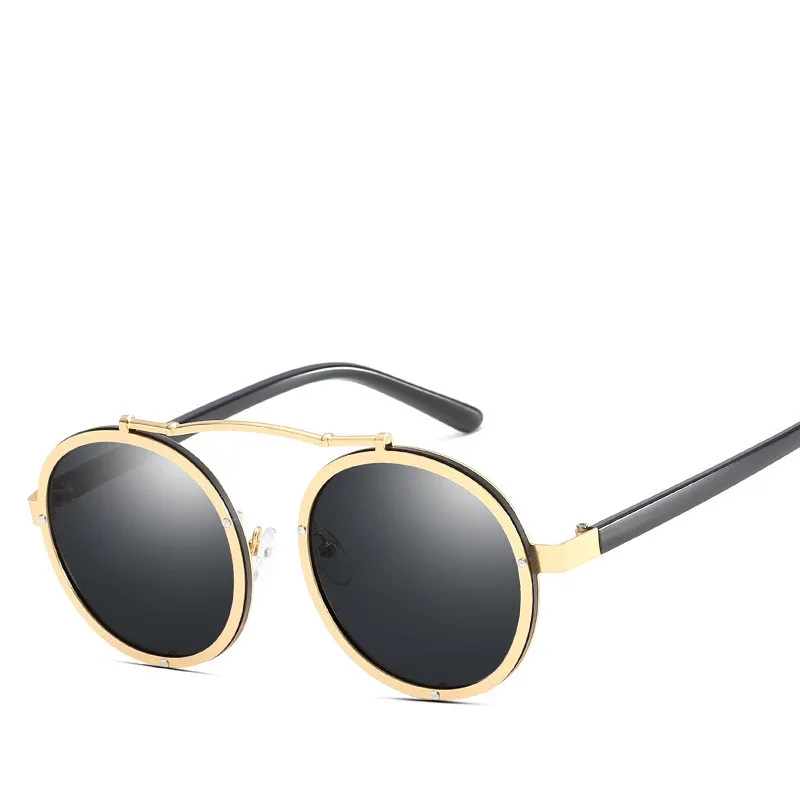 Мужские и женские солнцезащитные очки gafas ray bann винтажные круглые в готическом