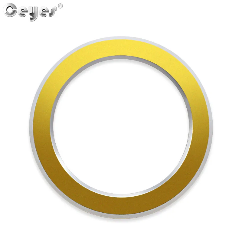 Gold Start Ring Ceyes Автомобиль Стайлинг двигатель старт стоп авто аксессуары крышки переключателей зажигания кольца Чехол для Mercedes Benz AMG GLC GLA класс C200L - Название цвета: Gold Start Ring