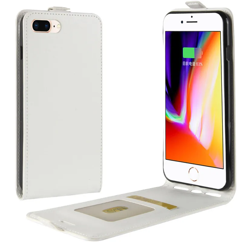 Для iPhone 8 7 Plus 6 6S Plus чехол кожаный чехол защитный чехол Funda для Apple iPhone 6 6S 7 8 Plus флип-чехол s - Цвет: white