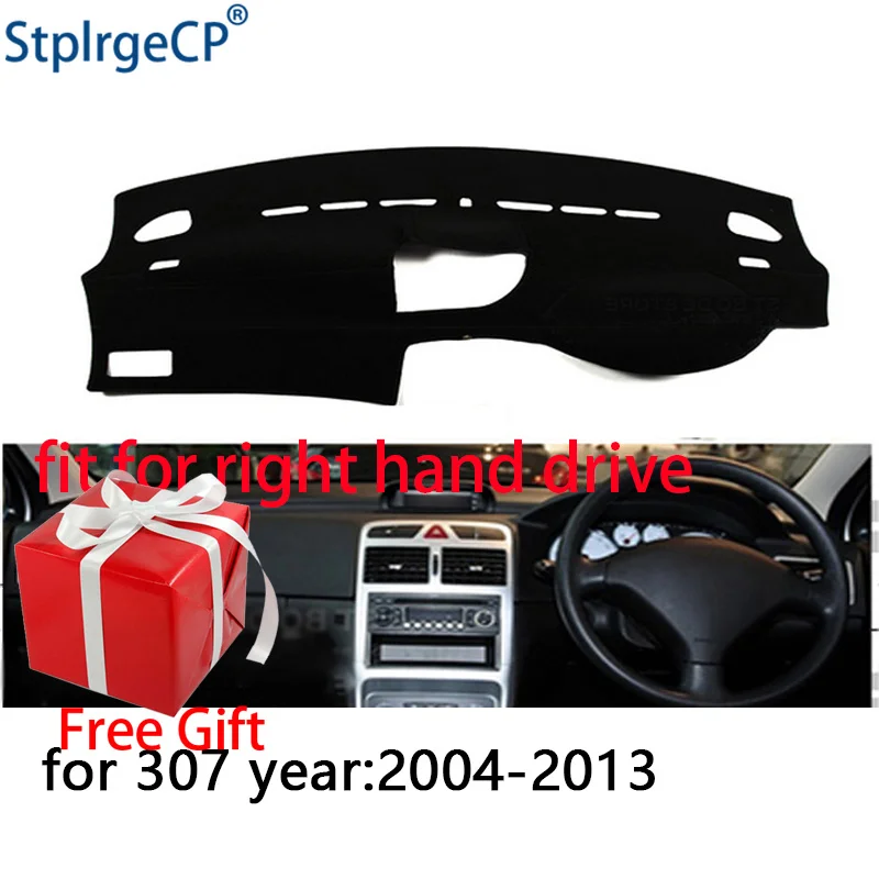 Крышка приборной панели автомобиля коврик для Peugeot 307 2004 2013 правый руль Dashmat Pad Dash