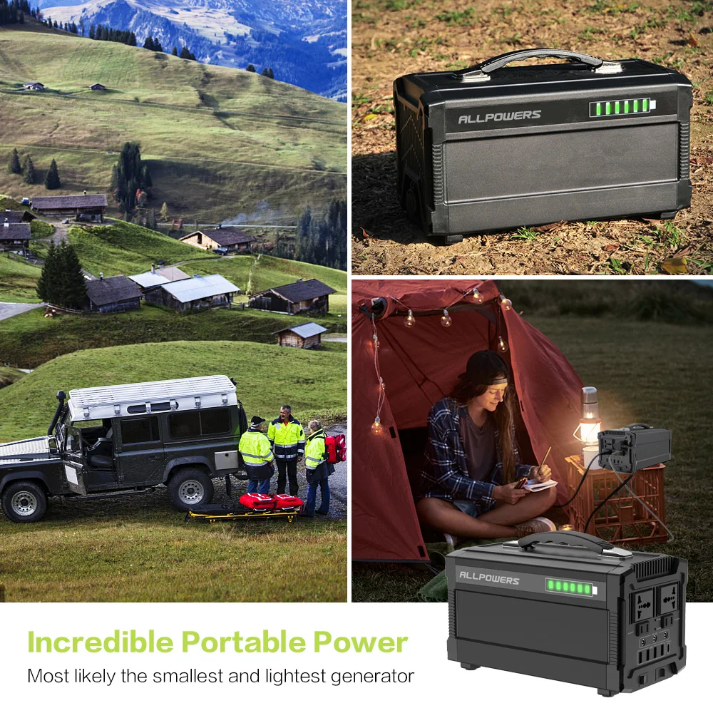 ALLPOWERS 78000mAh power Bank 5 V/12 V/220 V портативный генератор электростанция зарядка для