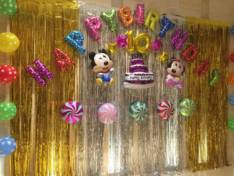 2pcs/lot 200*100cm rain curtain decoration flower Christmas celebration party layout camera background wire curta | Дом и сад