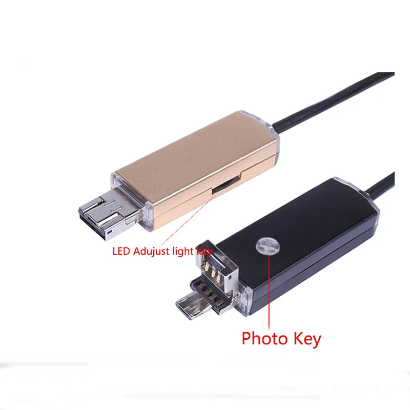 1Pcs Multi-function Universal HD Adjust 6 LED Light 8mm 1/2/5/10m Automotive industry endoscope Lens for Android PC Phone Camera | Мобильные