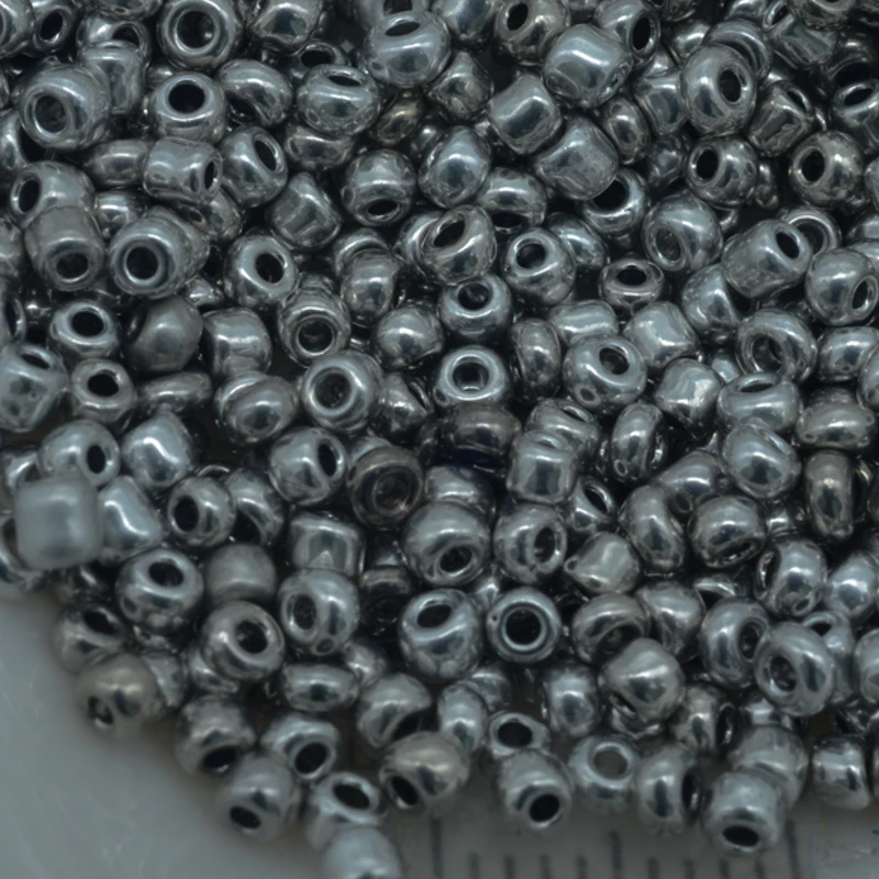 2 мм Серебристые круглые украшения для изготовления небольших стеклянных бусин