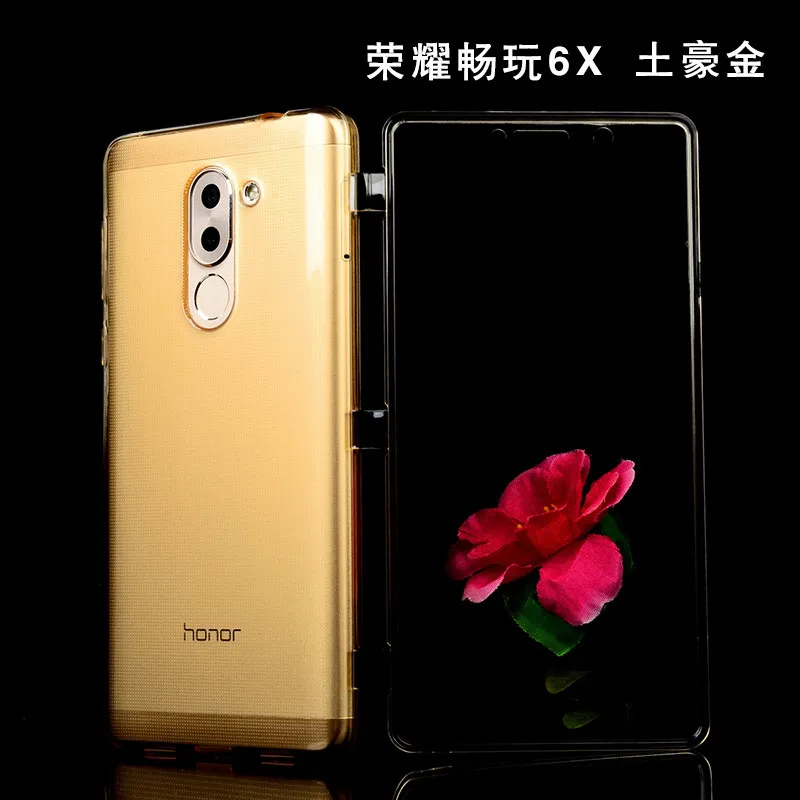 Чехол для Huawei Honor 6X BLN-AL10 чехол Качество прозрачный флип Honor6X задняя крышка