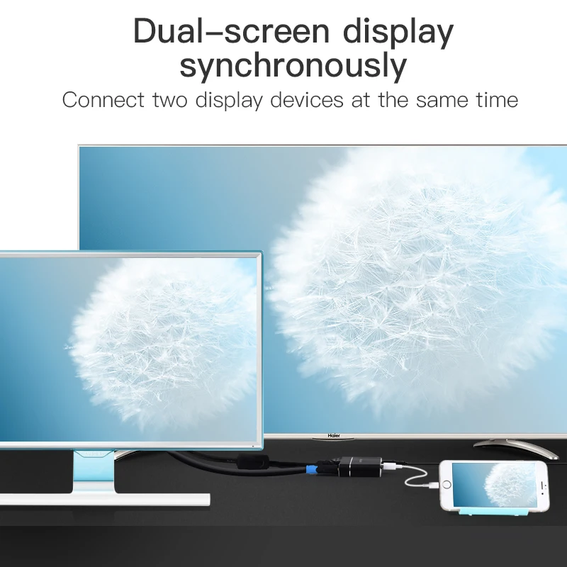Vention USB 3 в 1 адаптер к HDMI VGA аудио-видео конвертер HD Цифровой AV для iPhone iPad |