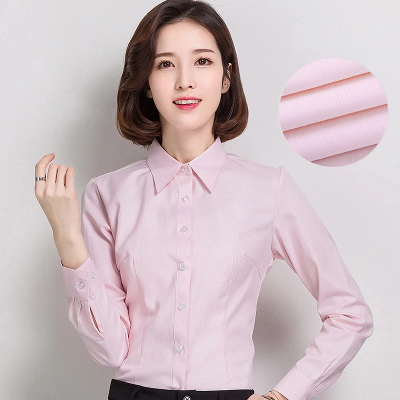 Женская хлопковая рубашка в крупную страницу полоску деловая Новая повседневная