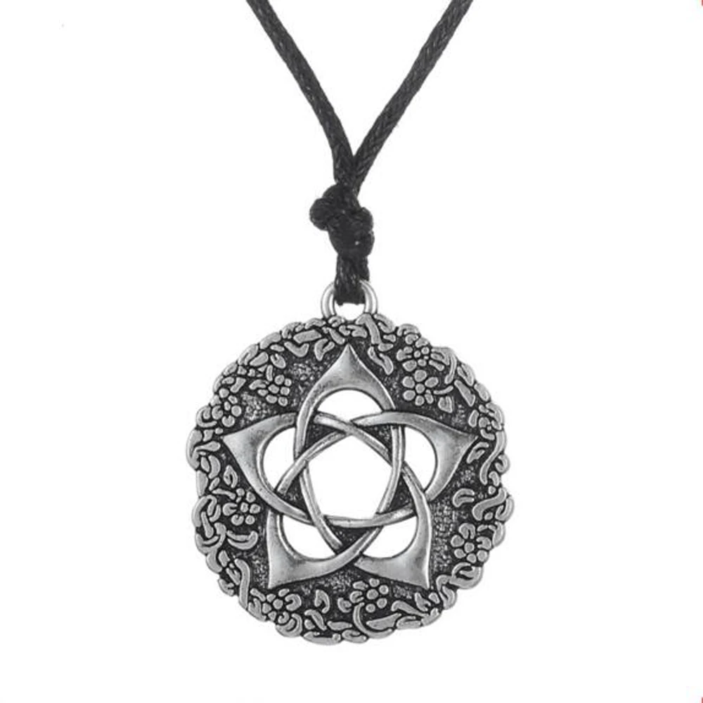 Звезда Роза Пентакль богини пентаграмма Wiccan ювелирные изделия ожерелье с