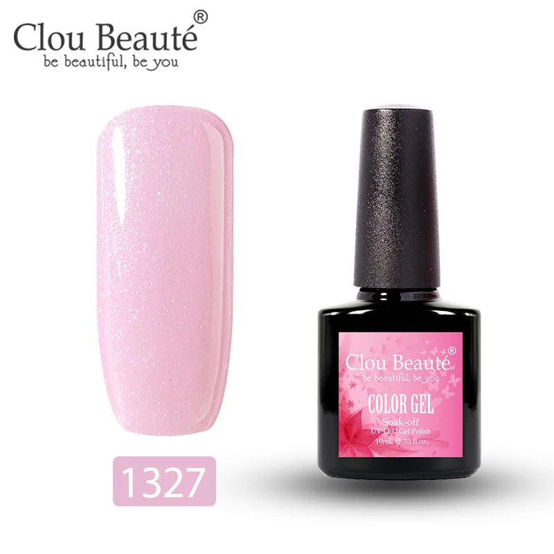 Clou Beaute Гель-лак для ногтей УФ Гибридный гвоздь Art Vernis Полупостоянный Гель-лак для ногтей 10 мл замачиваемый эмаль белый - Цвет: 1327