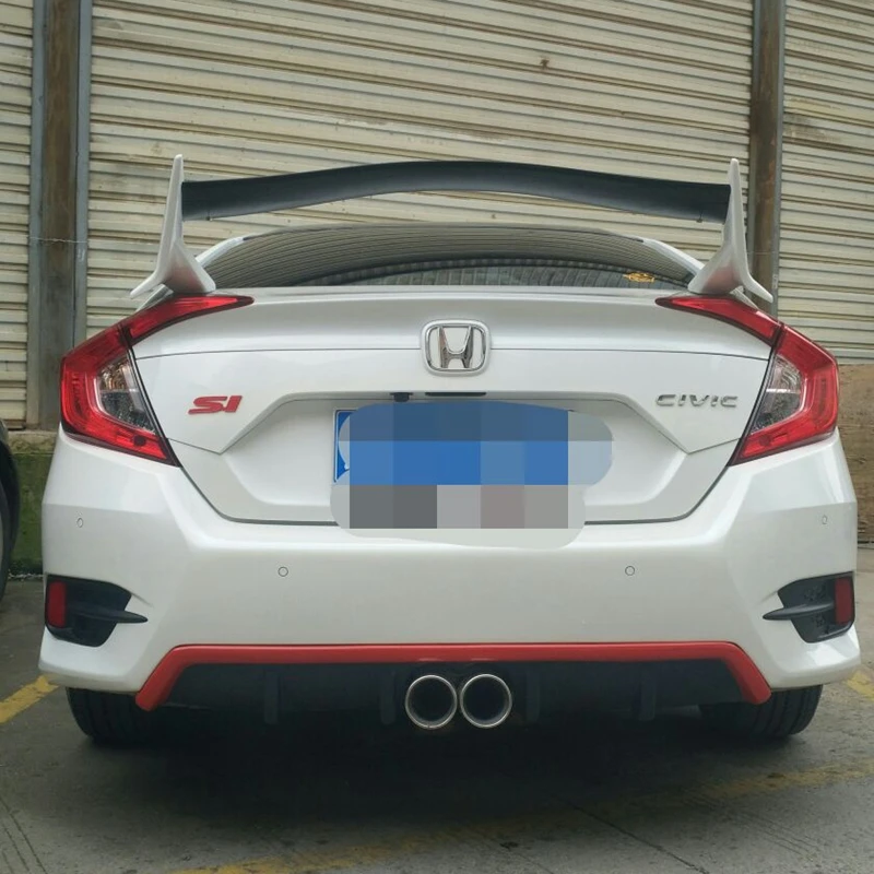Задний спойлер из АБС пластика для багажника гоночный крыло Honda Civic 10 поколения