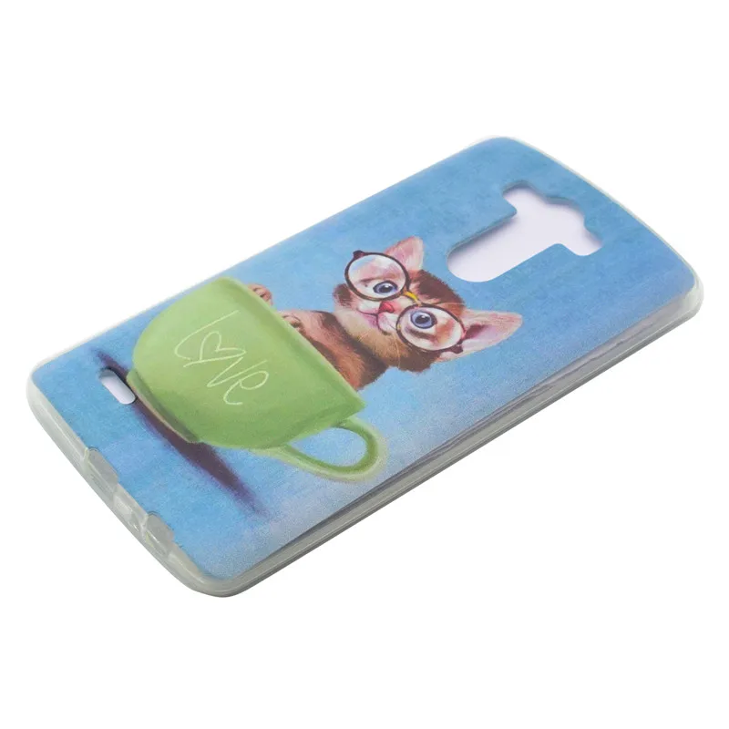Ultra Thin Soft Phone Cover For LG G4 H810 H815 VS999 F500 H818 Flowers Painted Pattern Transparent Silicone Back Case |