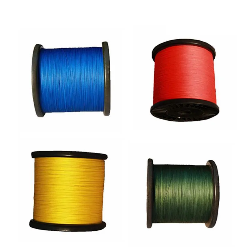 Высокая прочность 4 нити PE плетеная леска 500 м Multifilament для морской рыбалки 14LB