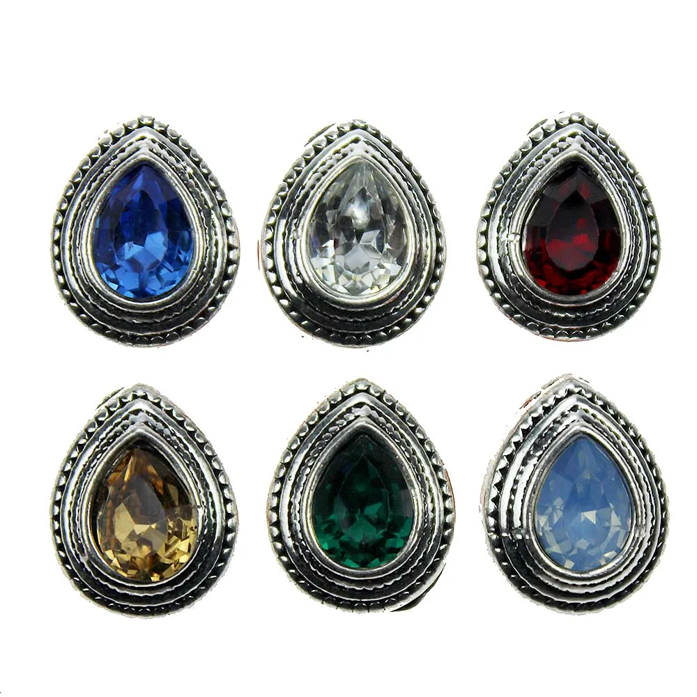 

10pcs/lot Snap Jewelry 12MM Snap Buttons Metal Rhinestone Styles Snaps Fit DIY Snap Bracelets Bangles