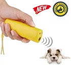 Новый ультразвуковой отпугиватель для дрессировки собак управление тренировочное устройство 3 в 1 против лая остановить лай Отпугиватель собак устройство для тренировки домашних животных