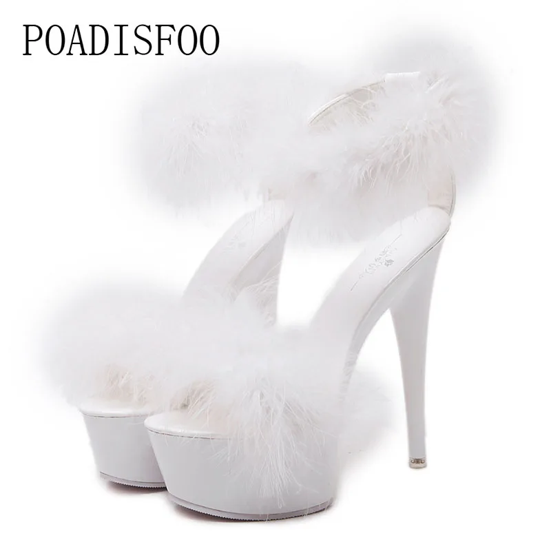 COWCOM/модельные туфли на высоком каблуке Пикантные Черные Водонепроницаемые