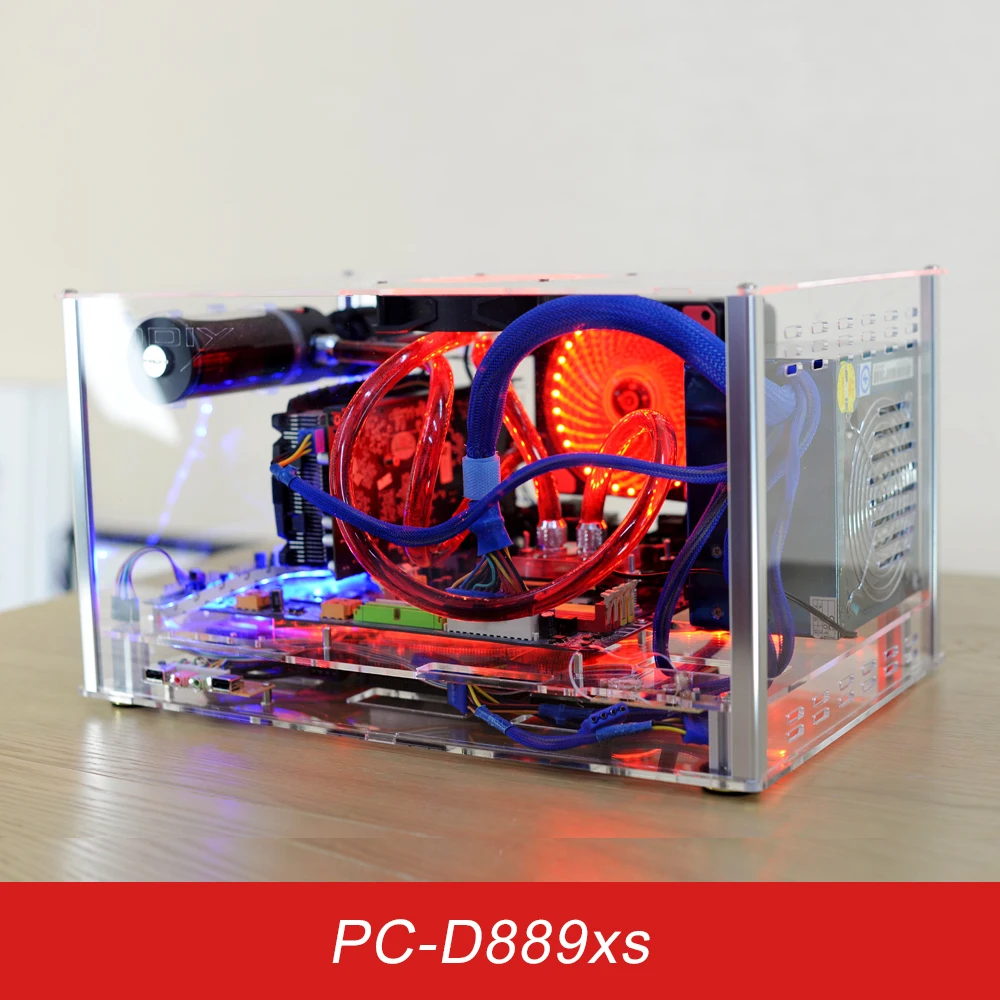 Индивидуальная горизонтальная Рамка для компьютера QDIY прозрачный чехол из