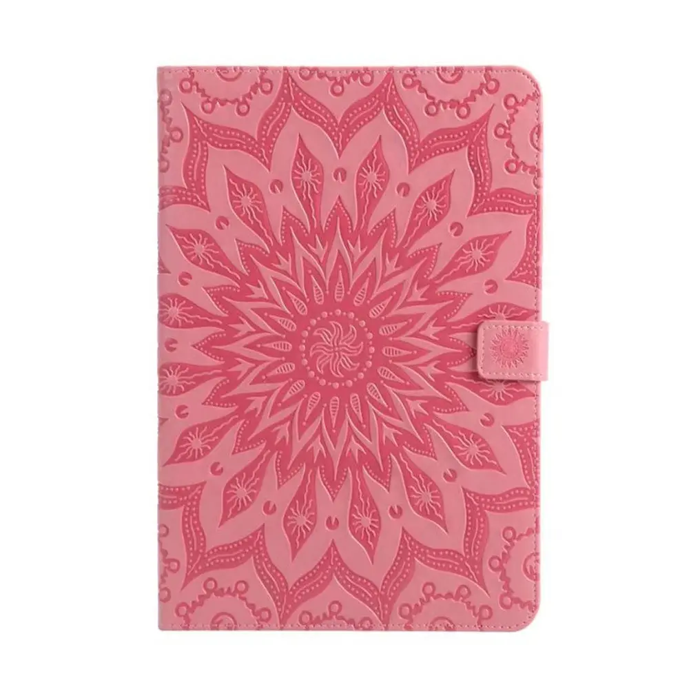 pink Роскошный чехол с тиснением для samsung Galaxy Tab A, 9,7 дюймов, SM-T555, T550, P550, из искусственной кожи, с подставкой, откидной SM-T550, защитный чехол для планшета - Цвет: pink