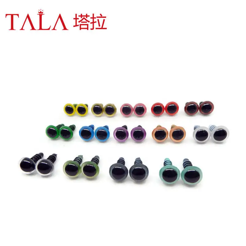 

(100 pieces/lot) 12mm Plastic doll eyes/Colorful Toy eyes wholesale/mixed color safety eyes with washer toy accessories