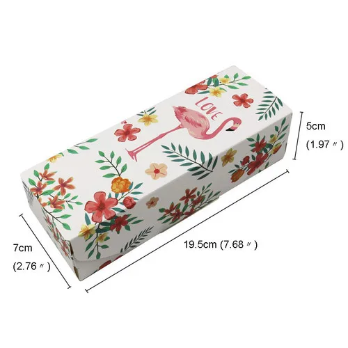 20pcs 20 шт конфетная Подарочная бумажная коробка Фламинго спасибо желток хрустящая шоколадная коробка нуга печенье конфеты из ореха коробка DIY Свадебная подарочная упаковка коробка - Цвет: 20pcs