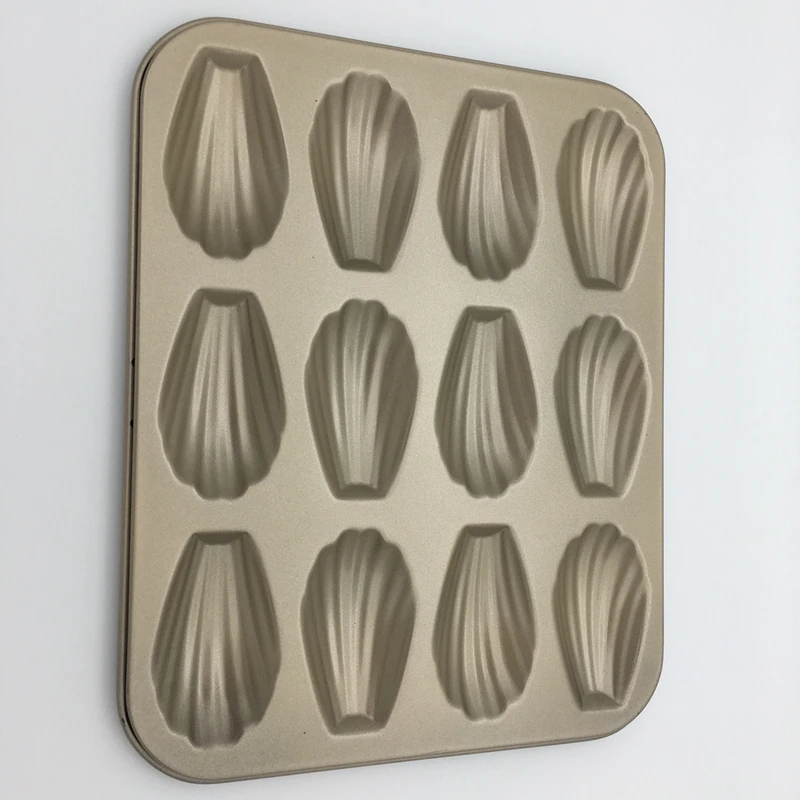Золотистая антипригарная форма для торта в форме ракушки 12 с режимом работы