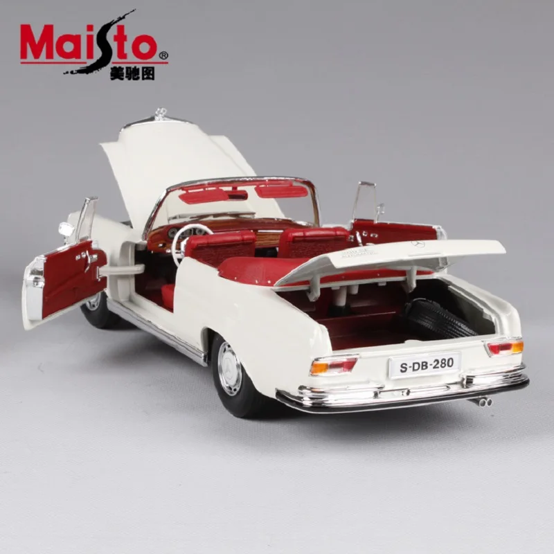 Bburago 1:18 литой под давлением сплав старинная Модель автомобиля игрушки для Benz 280