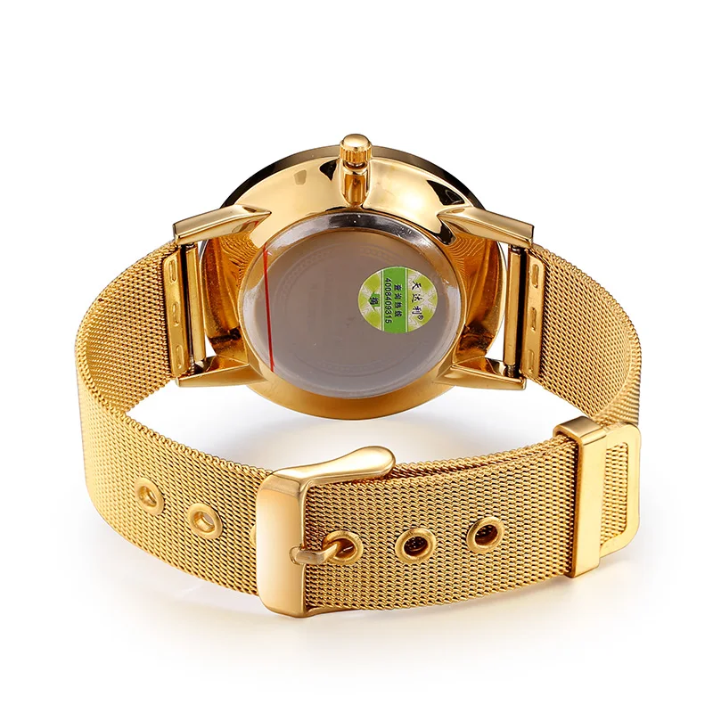 SKONE ультратонкие золотые часы с циферблатом женские модные модельные стальные