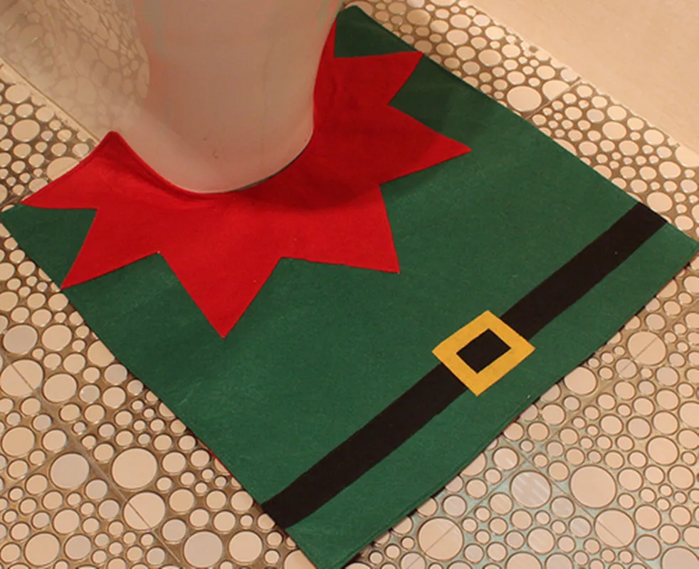 2017 Симпатичные Туалет мастера украшения Комплекты рождественской Отличительной