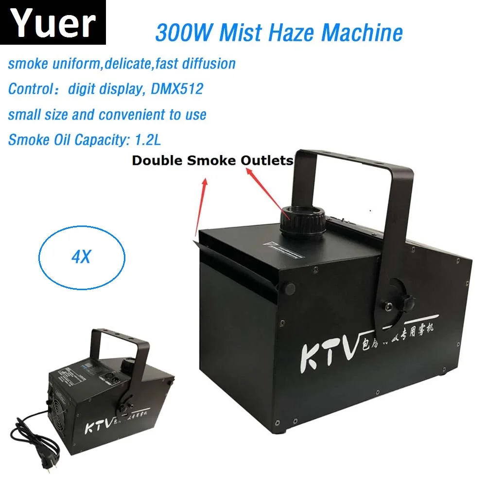 

Free Shipping 300W Mist Haze Machine DMX Stage Smoke Machine LED Fogger Perfect For Disco Lights Party Laser Shows Projector