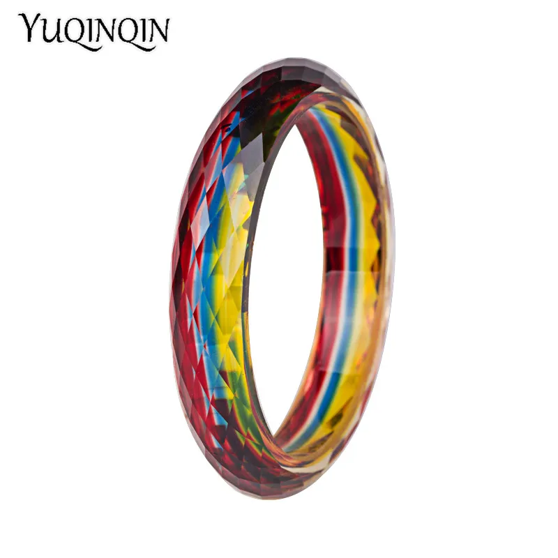 Trendy Fashion Acrylic Cuff Bracelets Bangles for Children Statement New Resin Vintage Simple Kids Charm Bangles Jewelry
