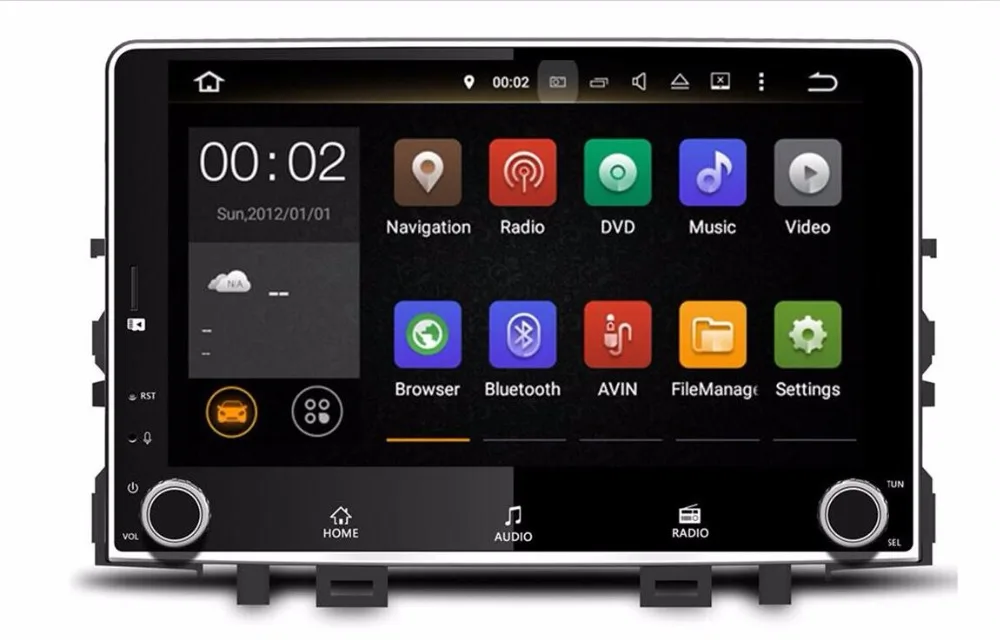 2din 2 Гб ОЗУ Android 7,1! Автомобильный DVD Радио стерео плеер для KIA RIO-gps навигатор wifi магнитофон