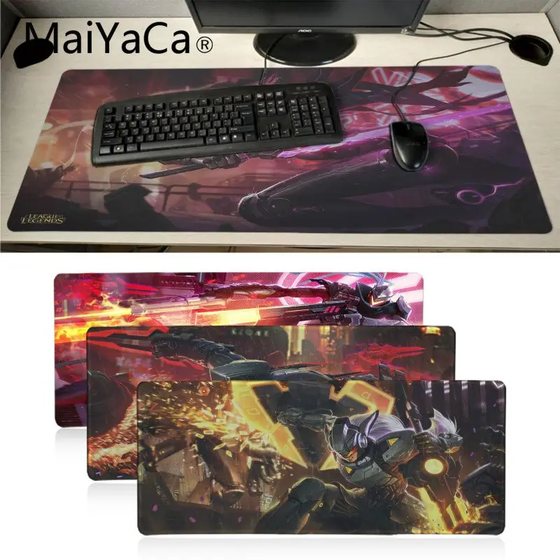 Maiyaca Нескользящие ПК league of legends проект leona коврик для мышки в стиле аниме мыши