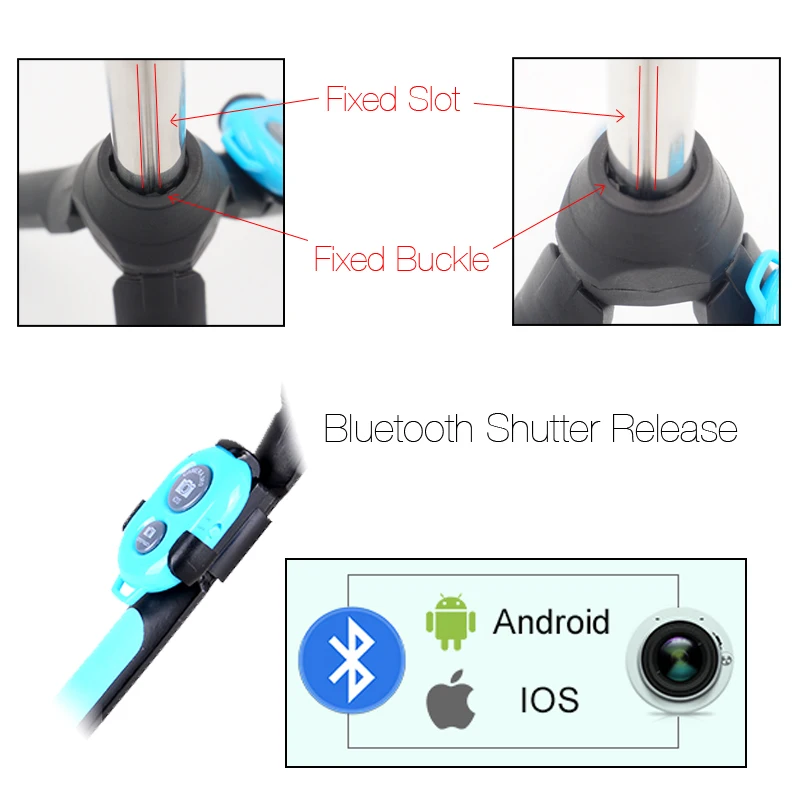 Селфи палка DUSZAKE Bluetooth штатив для Xiaomi Беспроводной монопод телефона мини селфи